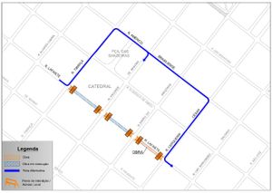 Rua Lafaiete terá novo trecho com interdição nesta terça-feira, dia 23 de abril