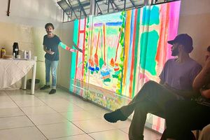 Vivência Artística: artista Felipe Campos Peres compartilha inspiração com jovens do CREAS 4