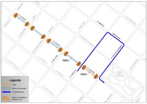 Novo trecho da rua Lafaiete será interditado nesta quarta-feira, 15