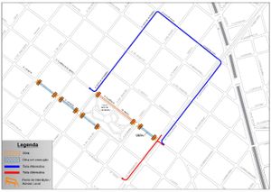Rua Florêncio de Abreu terá novo trecho interditado na segunda-feira