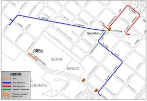 Trecho de pista da Capitão Salomão ao lado do Senai será interditado nesta terça-feira