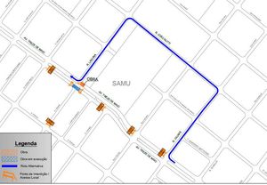 Trecho de pista da Treze de Maio ao lado da UPA será fechado nesta terça-feira