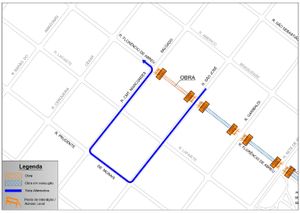 Rua Florêncio de Abreu terá novo trecho interditado na terça-feira