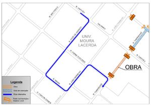 Trecho de rua do bairro Campos Elíseos está com interdição total