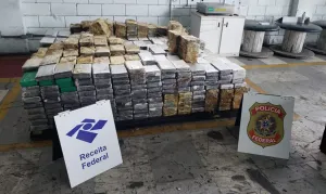 Porto de Santos: Receita e PF fazem maior apreensão de cocaína do ano