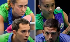 Tênis de mesa: final de duplas mistas do Pan-Americano só terá Brasil