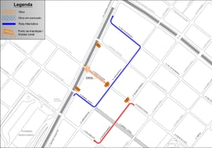 Trecho da rua Duque de Caxias terá interdição total