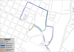 Cruzamento da rua Abílio Sampaio com a pista Centro/Bairro da avenida Pio XII será interditado