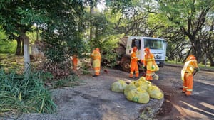 Mutirão de limpeza no Morro do Cipó Cidade da Criança já removeu 60 toneladas de lixo