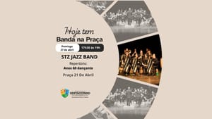 Domingo tem música ao vivo na praça com a STZ Jazz Band