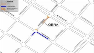 Trecho da rua Marechal Deodoro foi interditado