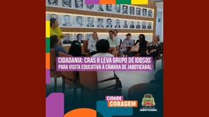 CRAS II leva grupo de idosos para visita educativa à Câmara de Jaboticabal