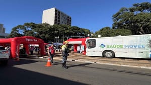 Jaboticabal realizou ações na praça com saúde, solidariedade e trânsito