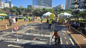 Maio Amarelo tem ação especial em parque da região Sul