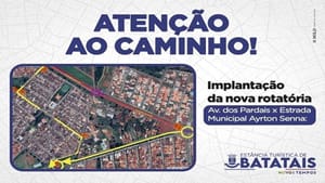 Novo desvio de trânsito foi implantado na ‘Ayrton Senna’ em Batatais