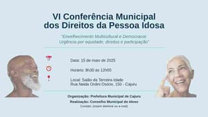 Prefeitura de Cajuru convoca VI Conferência dos Direitos da Pessoa Idosa