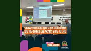 Prefeitura apresenta cronograma de reforma da Praça 9 de Julho