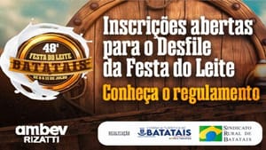 Prefeitura e Sindicato Rural abrem inscrições para o Desfile da 48ª Festa do Leite em Batatais