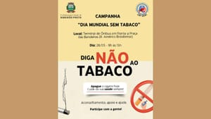 Prefeitura promove campanha pelo Dia Mundial sem Tabaco em Ribeirão Preto