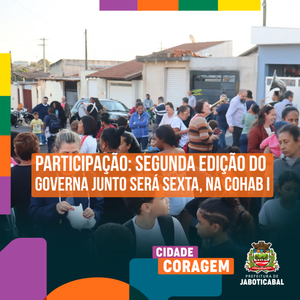 Segunda edição do Governa Junto será sexta, na Cohab I em Jaboticabal