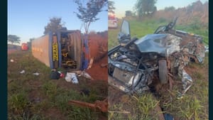 Motorista morre em colisão entre carro e ônibus na rodovia Renê Vaz de Almeida