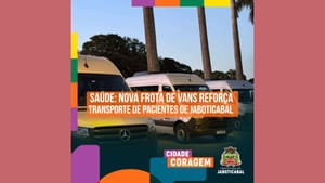 Nova frota de vans reforça transporte de pacientes de Jaboticabal