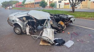 Mulher morre e três ficam gravemente feridos em acidente na avenida Costa e Silva em Ribeirão Preto