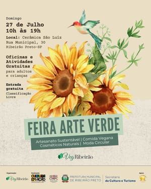 Feira Arte Verde movimenta Espaço Cultural Cerâmica São Luiz neste domingo em Ribeirão Preto