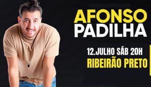 Afonso Padilha apresenta novo espetáculo de stand-up no Theatro Pedro II neste sábado