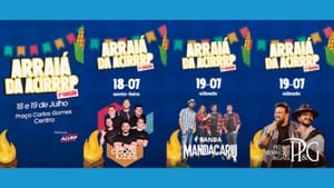 Arraiá da Acirp reúne cultura e solidariedade na Praça Carlos Gomes em Ribeirão Preto