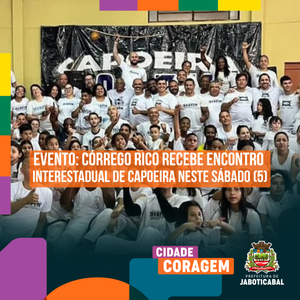 Córrego Rico sedia encontro interestadual de capoeira com batizado e troca de graduação