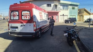 Colisão no Centro de Franca deixa casal de motociclistas feridos