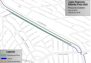 Interdição na Maurílio Biagi nesta sexta para prova de ciclismo dos Jogos Regionais