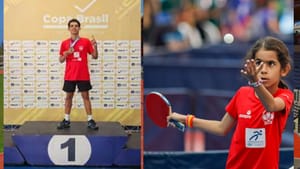 Irmãos de Ribeirão Preto brilham na Copa Brasil de Tênis de Mesa com presença do ídolo Calderano