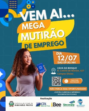 Mega Mutirão Emprega Ribeirão oferece cerca de 2 mil vagas neste sábado no Cava do Bosque