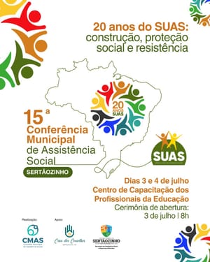 Sertãozinho promove 15ª Conferência Municipal de Assistência Social nos dias 3 e 4 de julho