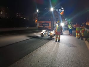 Obras noturnas de revitalização avançam no Anel Viário Sul em Ribeirão Preto