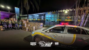 Polícia apreende 73 mil maços de cigarro em Pedregulho