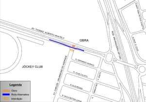 Faixa será interditada por dois dias em via da região Norte para obras de duplicação em Ribeirão Preto