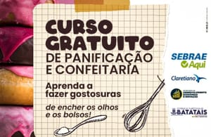 Batatais abre inscrições para curso gratuito de panificação e confeitaria em setembro