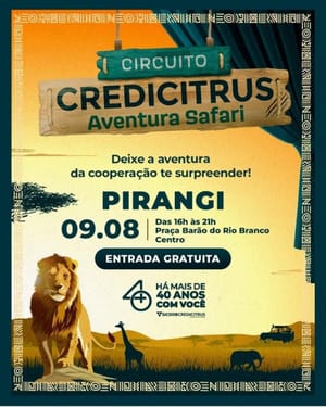 Circuito Credicitrus leva Aventura Safari a Pirangi neste sábado com atrações gratuitas