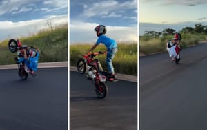 GCM apreende moto pilotada por criança de 10 anos em Bonfim Paulista