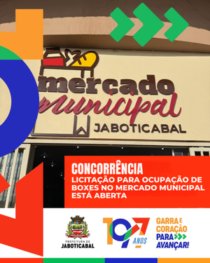 Jaboticabal lança concorrência para locação de seis boxes no Mercado Municipal