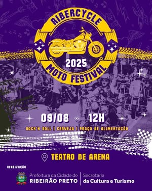 Ribercycle Moto Festival estreia em Ribeirão Preto com shows e cultura biker no Teatro de Arena