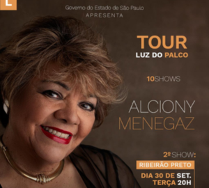 Alciony Menegaz leva espetáculo gratuito 'Luz do Palco' ao Theatro Pedro II na terça-feira