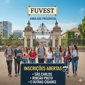 Fuvest abre inscrições para simulado presencial em São Carlos, Ribeirão Preto e outras cidades