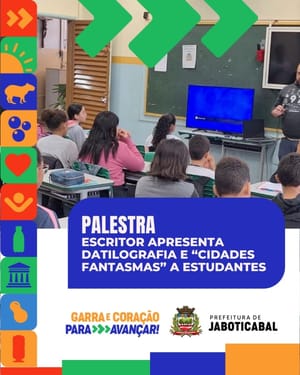 Alunos da Afonso Todaro vivenciaram datilografia e conheceram cidades fantasmas em atividade escolar