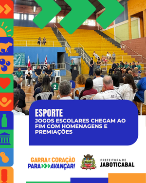 Jogos Escolares de Jaboticabal encerram com mais de 2 mil alunos e premiação do Fair Play