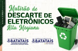 Mutirão do Eletrônico chega a Batatais com ponto de coleta em 12 de setembro