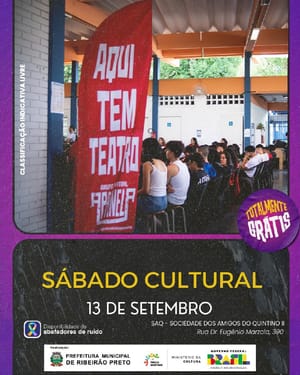Sábado Cultural leva oficina, minidocumentário e peça gratuita ao Quintino Facci II